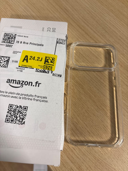 320650 - HOOMIL Mbrojtëse për iPhone 17 Pro 6.3 inç, Mbrojtëse Telefoni Transparente Kundër Zverdhjes, Mbulesë Mbrojtëse Rezistent ndaj Goditjeve - Crystal Clear