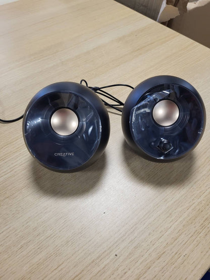 276744 - CREATIVE LABS Altoparlant Pebble 4.4W, 2.0 kanale, Me Tel, 3.5 mm, 4.4 W, 100 - 17000 Hz, I Zi