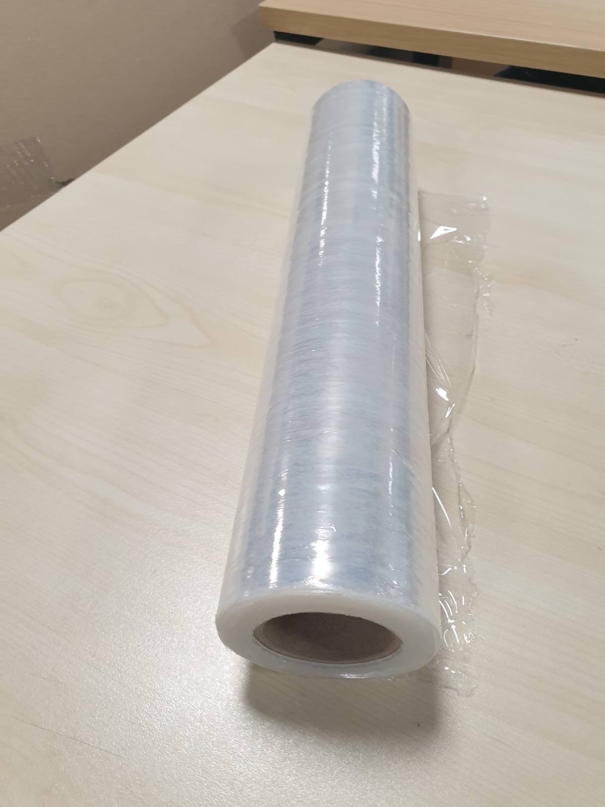 274731 - V1 Trade Fletë elastike transparente - Rrotull 250m x 40cm - Fletë paketimi 23µm - Fletë për zhvendosje për mobilje