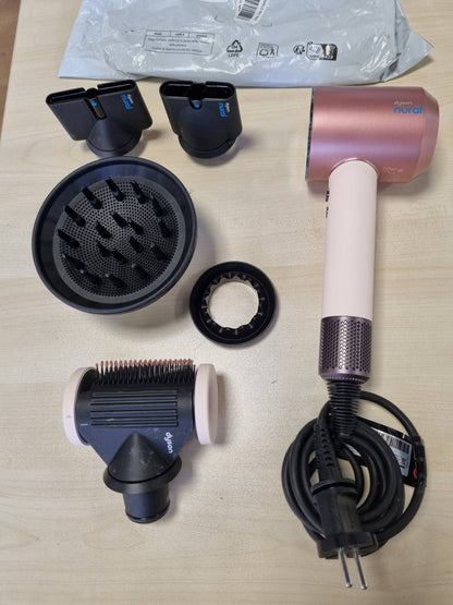 315019 - DYSON Tharëse flokësh Supersonic Nural™ e drejtë+me onde, tharje e shpejtë, rregullim automatik i temperaturës, 5 aksesorë inteligjentë