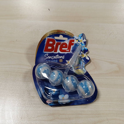319221 - BREF WC SENSATIONS VITALITY, Bllok Tualeti me Vajra Esencialë, 50 g, formulë kundër gurëve të gëlqeres dhe papastërtisë
