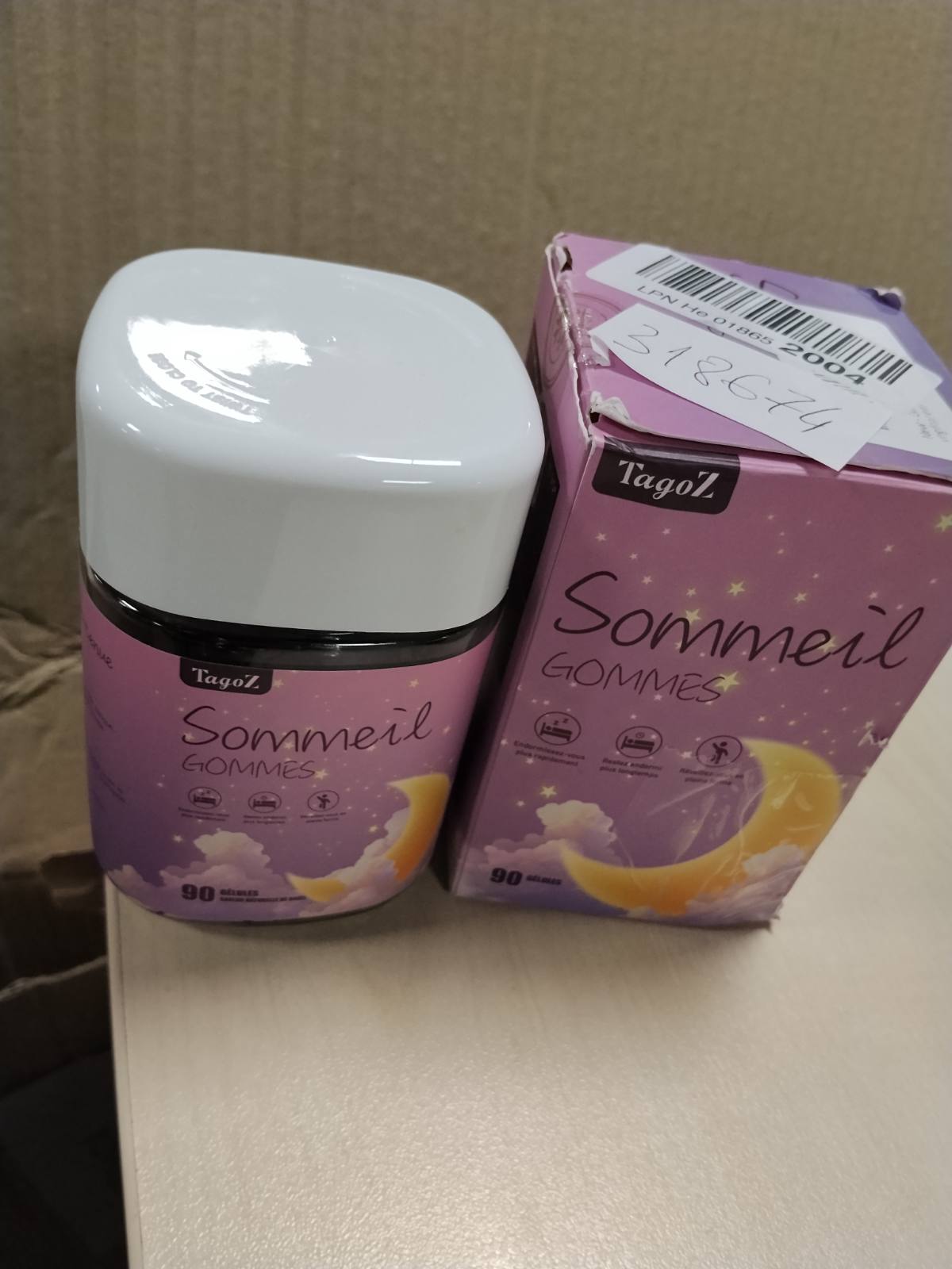 318674 - Karamele për gjumë – Shishe me 90 – Me Melatoninë dhe Vitaminë B6 – Pa sheqer
