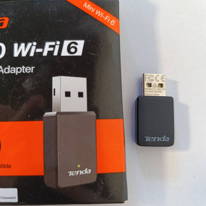 320487 - TENDA Çelës WiFi AX900, Adaptor USB WiFi për PC, Dongle WiFi, Dual Band 5G/2.4G, Soft-AP, MU-MIMO, Pajtueshëm me Windows 7/10/11, Model U11