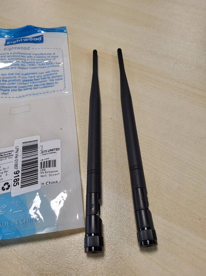 274086 - EIGHTWOOD Antenë 868 MHz RP-SMA Shumëdrejtimëshe, Frekuencë e Dedikuar 868, Pako me 2 Antena për Homematic CCU3 CCU2 Raspberry Pi HM MOD RPI PCB Kit Fibaro ELV