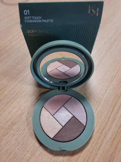 317132 - KIKO MILANO Paleta e Hijeve të Syve Kind by KIKO Soft Touch 01, Paletë Hijesh Sysh me 5 Hije Sysh