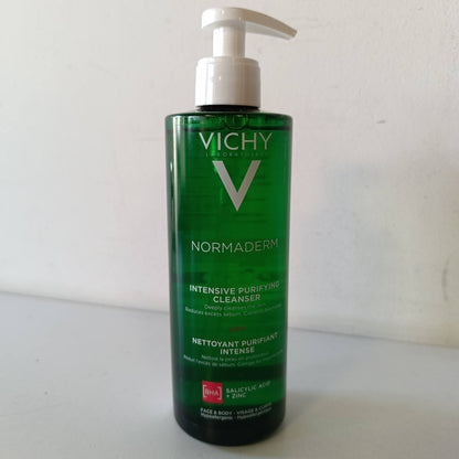 318049 - VICHY NORMADERM Xhel Pastrues Intens për Fytyrën, Trajtim Peeling për Lëkurë të Yndyrë dhe të Prirur ndaj Akneve, I Pasur me Minerale dhe Probiotikë