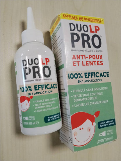 317456 - DUO LP PRO Locion Kundër Morrave dhe Thithjeve, losion 100% efektiv, 150 ml, përfshin krehër kundër morrave me dhëmbë të hollë, tolerancë e lartë dhe pa insekticide, për fëmijë nga 6 muajsh