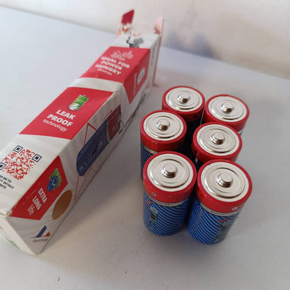 276940 - WONDER FULL ENERGY Pako me 6 bateri alkaline C/LR14 1.5V, Jetëgjatë, të papërshkueshme nga rrjedhjet, pa plastikë, Ideale për radio, llamba, lodra, peshore, përdorim në shtëpi
