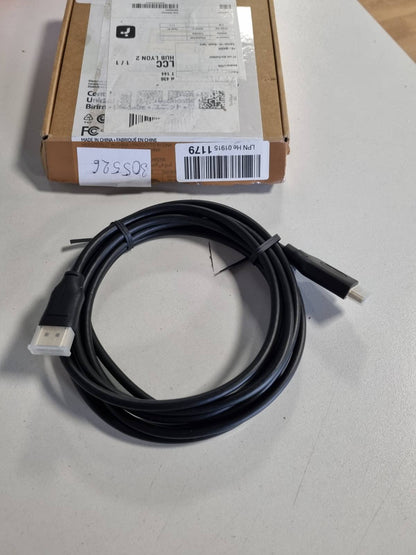 305526 - AMAZONBASICS Kabllo DisplayPort në HDMI, 3.04 m (10 ft), lidhës të veshur me ar