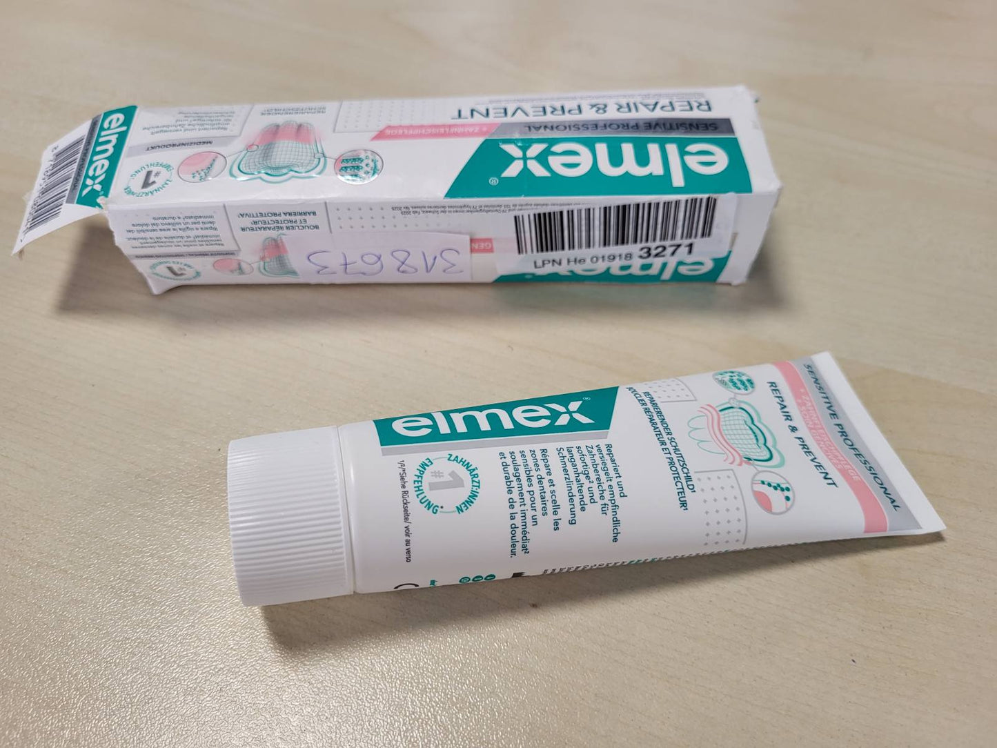 318673 - elmex Pasta dhëmbësh PROFESIONALE PËR RIPARIM DHE PARANDALIM TË NDJESHËM 75ml
