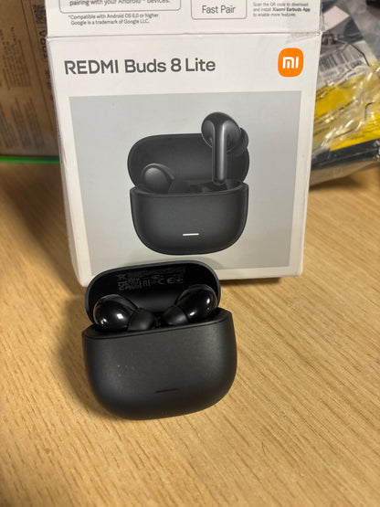 268603 - XIAOMI REDMI KUFJE BLUETOOTH BUDS 8 LITE - True Wireless, Anulim Aktiv i Zhurmës 42dB, Altoparlant 12.4 mm, Jetëgjatësi Baterie deri në 36 orë, Bluetooth 5.4, E Zezë