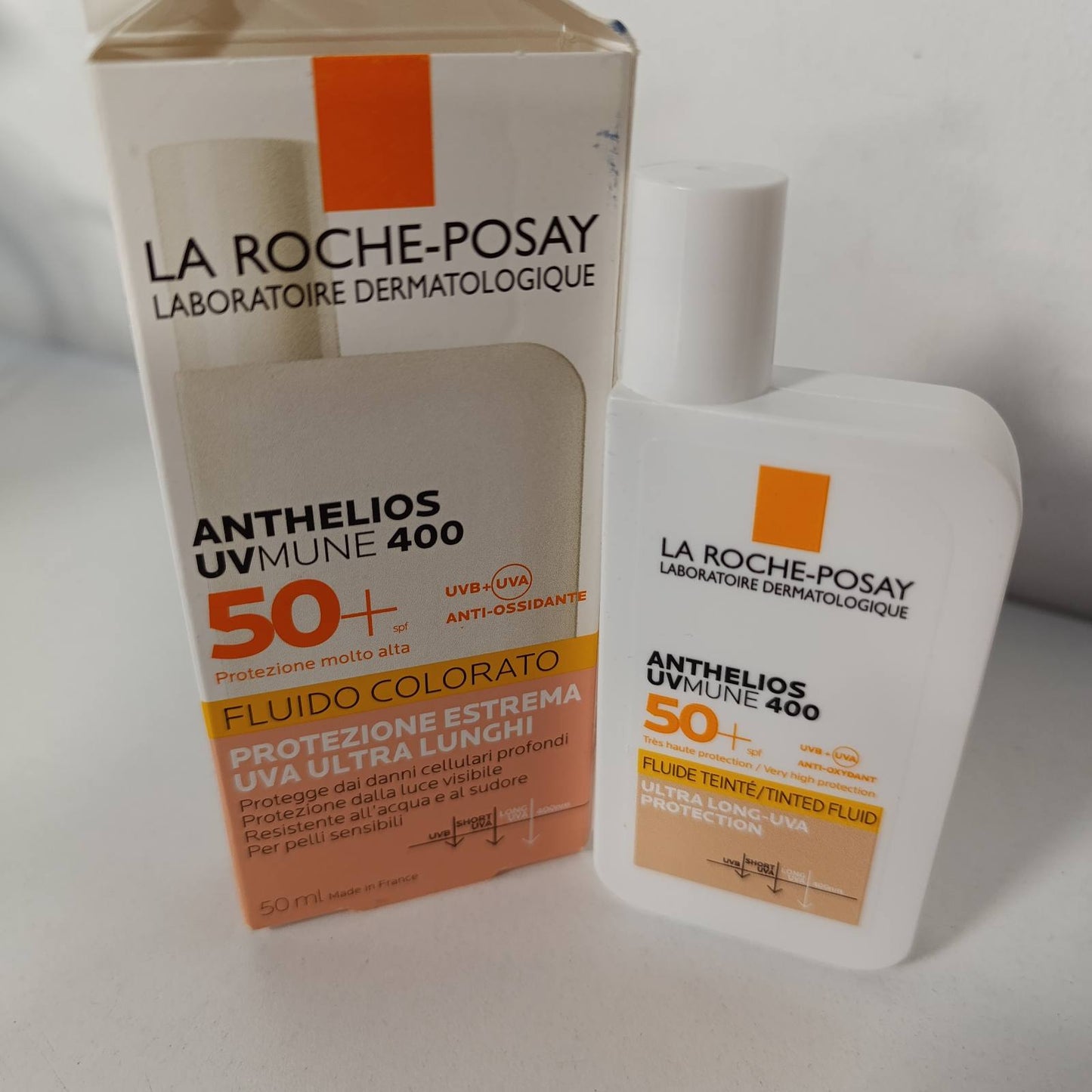 317008 - LA ROCHE-POSAY Anthelios Invisible Fluid, UVMune 400, SPF 50+, lëng mbrojtës nga dielli për lëkurë të ndjeshme, 50 ml