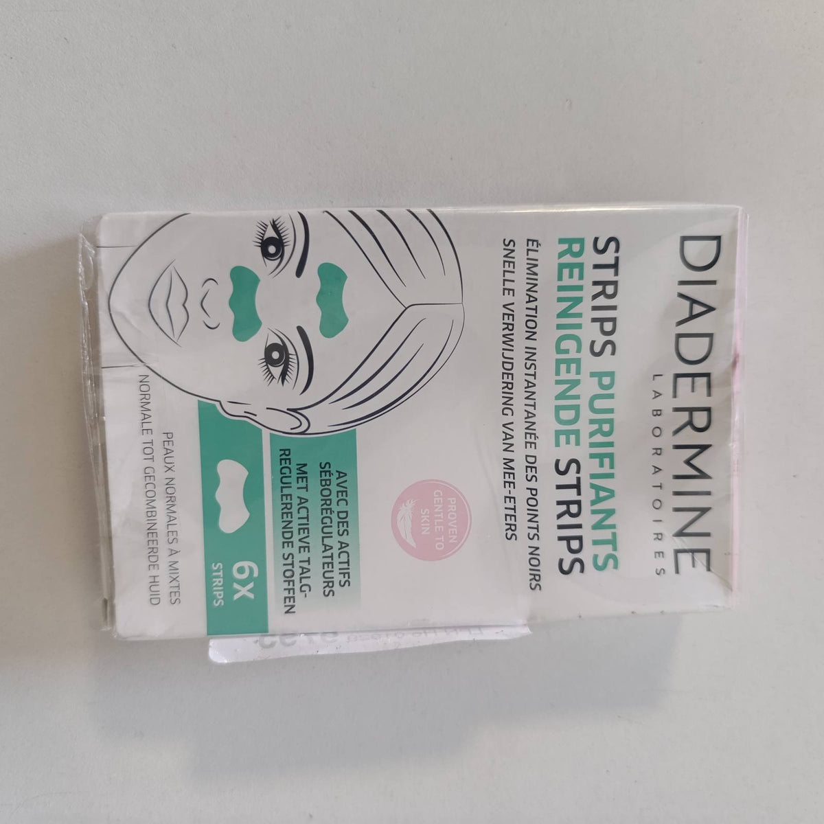 319013 - DIADERMINE 6 Shirita Pastrues për Fytyrën - Kundër Pikave të Zeza, për lëkurë normale deri të kombinuar
