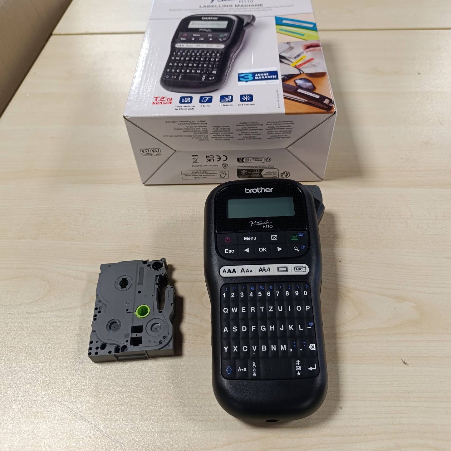 273253 - BROTHER PT-H110 - Printer Etiketash Monokrom - Për shirita TZe gjerësi 3.5 deri në 12 mm - Shpejtësi printimi deri në 20 mm/sek