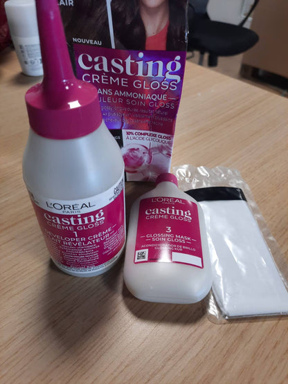 318572 - L'ORÉAL PARIS Krem për Flokë pa Amoniak për Shkëlqim, Ngjyrë Kafe e Çelët, 500ml, Pako me 1 copë