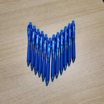 305561 - PAKO PENTEL me 12 stilolapsa të tërheqshëm, tytë trekëndëshe, blu e çelët