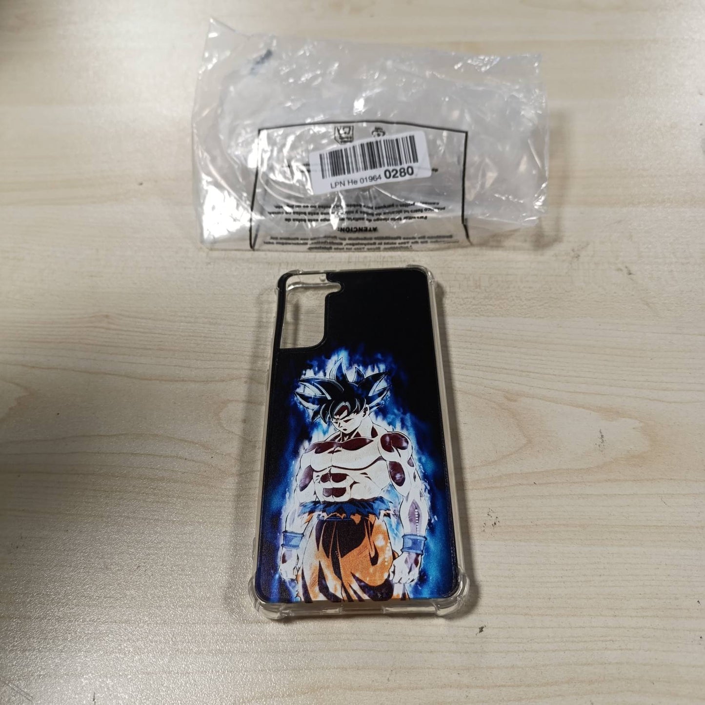277057 - COKITEC Mbrojtëse për Samsung Galaxy S21 Plus, Manga Dragon Ball Goku, e zezë