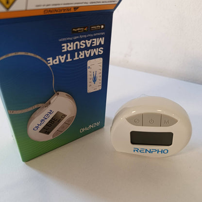 316386 - RENPHO Shirit matës i tërheqshëm me aplikacion Bluetooth për matjen e trupit, humbjen e peshës, fitnesin (inç dhe centimetra)