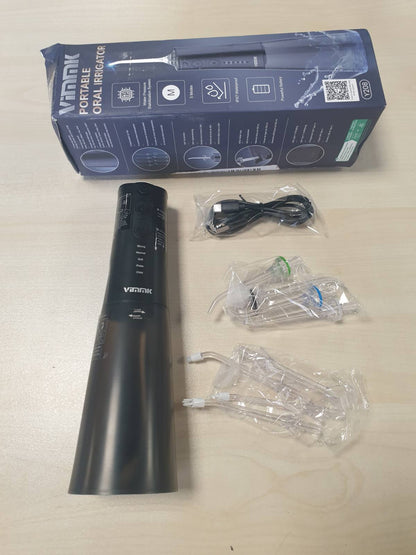 316425 - VIMMK Pastrues dhëmbësh me ujë, 5 mënyra presioni, 8 maja të zëvendësueshme, rikarikueshëm, rezervuar 300ML, IPX7