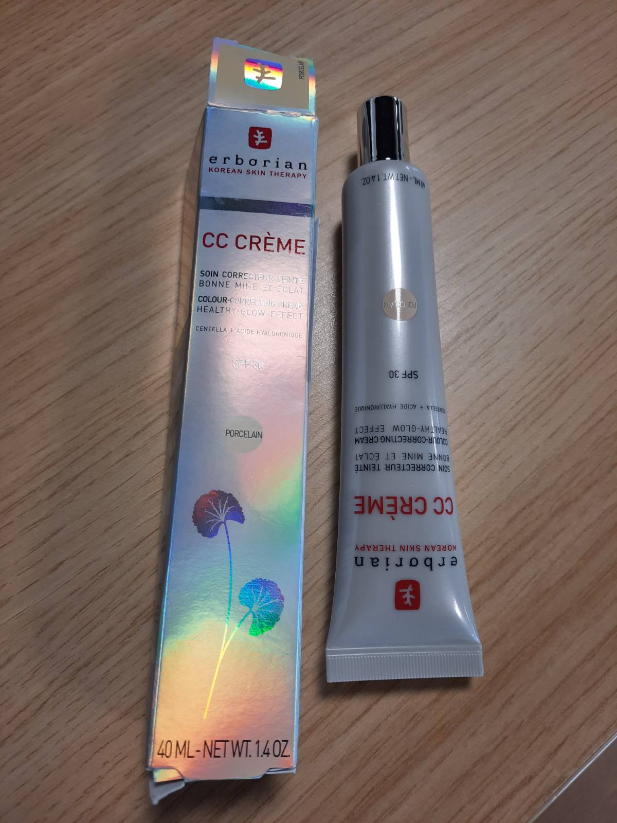 316540 - ERBORIAN Krem CC me Centella Asiatica, 40 ml, Mbrojtje nga Dielli SPF 30, Kozmetikë Koreane