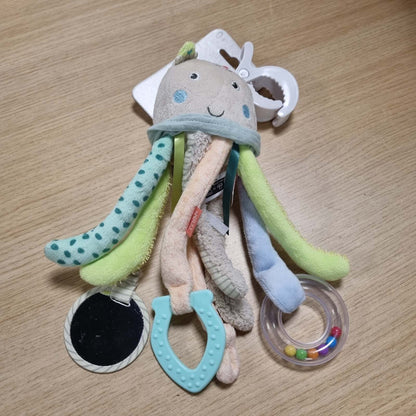 317965 - FEHN Lodër Activity Octopus për Aftësitë Motorike të Foshnjave, për Karroca, Djep dhe Sedilje Makine, 0+ Muaj