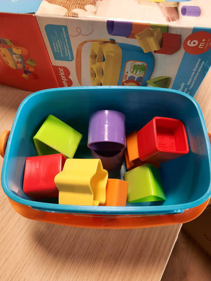 318099 - FISHER-PRICE Blloqet e Para Ndërtuese për Foshnjat, Lodër për 6 Muaj e Lart
