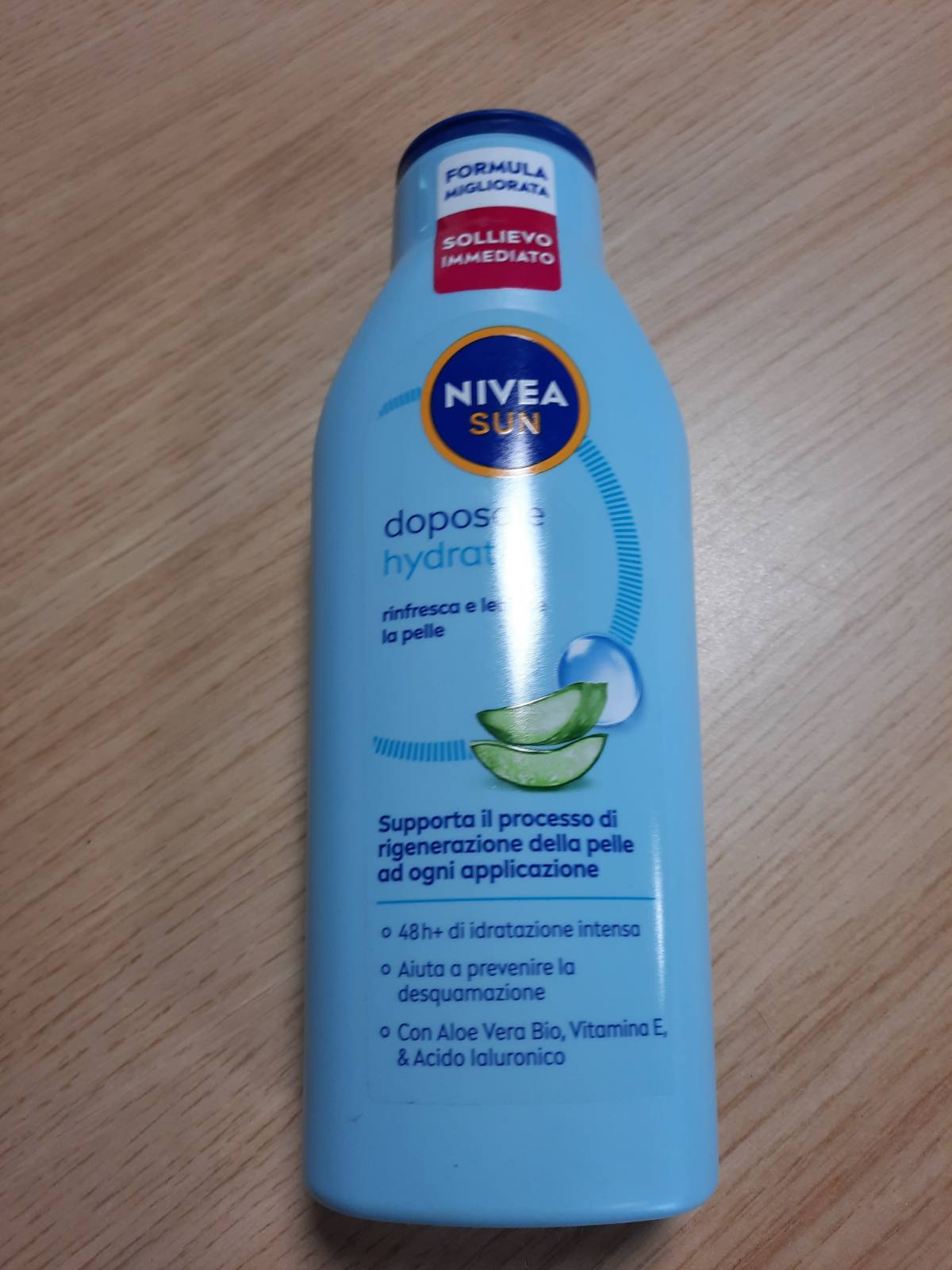 317862 - NIVEA SUN Aftersun Hydrate Maxi Size 400 ml, 48 orë hidratues, Pas diellit me Aloe Vera, Vitaminë E, Acid Hialuronik, Të gjitha llojet e lëkurës