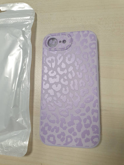 269173 - SAQMKIL Mbulesë magnetike për telefon për iPhone 16e/iPhone 17e 6.1", Mbulesë estetike për vajza me model leopardi, e përputhshme me MagSafe, Mbulesë mbrojtëse TPU prej silikoni të butë dhe të lëngshëm, rezistente ndaj goditjeve, Vjollcë