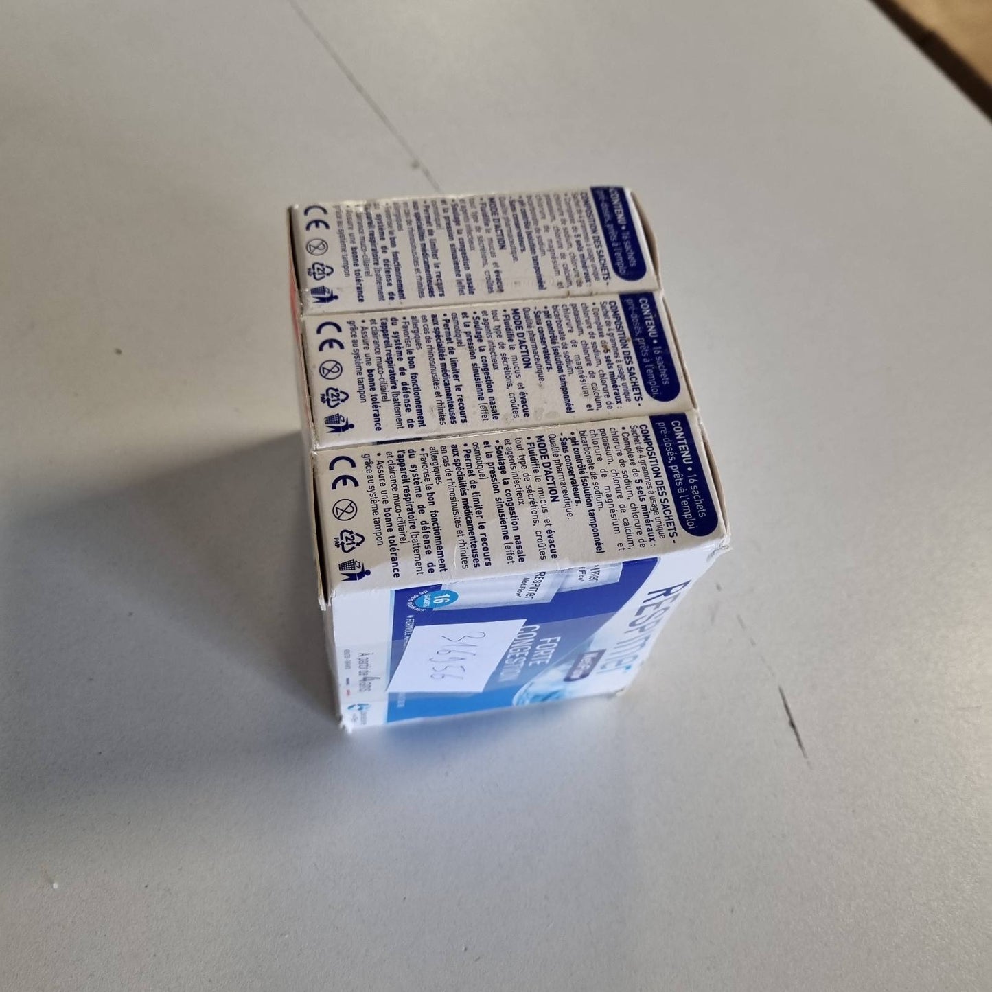316956 - RESPIMER - Qese me kripë minerale NetiFlow për ujitje nazale - Pako me 3 kuti, 16 qese në secilën