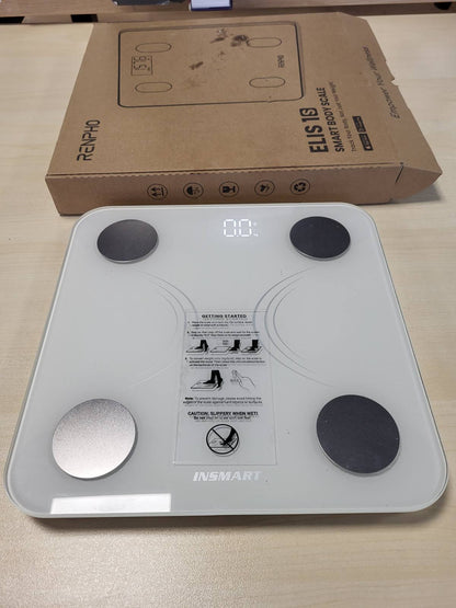 316948 - RENPHO Peshore dixhitale banjoje, peshore Bluetooth për dhjamin e trupit, kapacitet 180 kg/400 lbs
