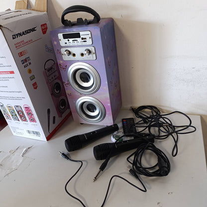 276354 - DYNASONIC Mikrofon Karaoke për Fëmijë (gjenerata e 3-të Modeli 2022), Lodër për Fëmijë Modeli 025-18 Drita