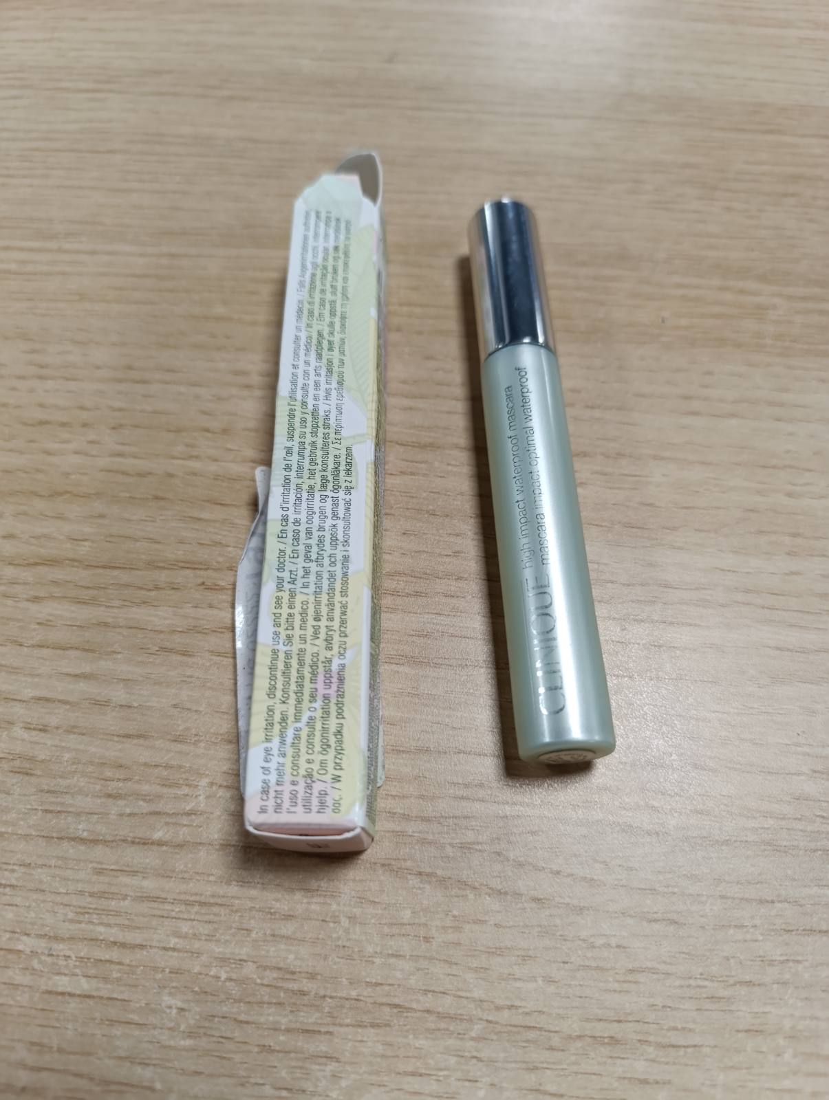 316656 - CLINIQUE Maskara High Impact Optimal Impact, e papërshkueshme nga uji, zgjatëse, volumizuese, 8 ml, e përshtatshme për sy të ndjeshëm