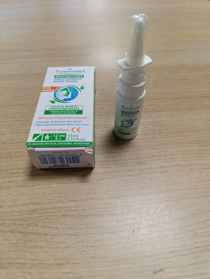 318332 - PURESSENTIEL Respirator - Sprej Nazal Sinus Express - 15 ml - Me Vajra Esencialë Organikë