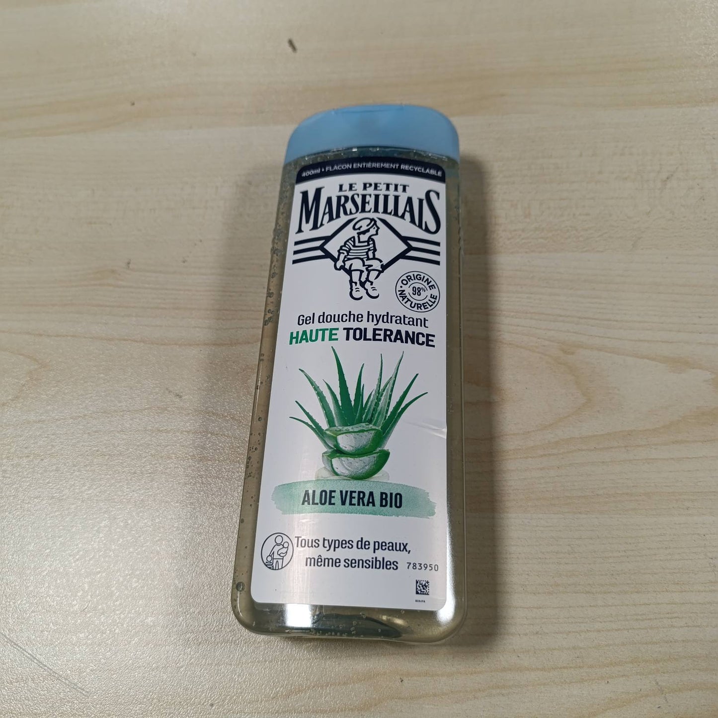 318723 - LE PETIT MARSEILLAIS - Xhel Dushi Hidratues me Aloe Vera Organike, 400ml, 98% përbërës natyral
