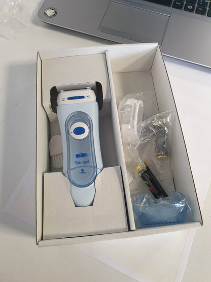 316511 - BRAUN Ladyshaver Silk-épil, Makinë rroje elektrike për femra, LS5160, Blu - Makinë rroje elektrike 3-në-1, sistem prerës dhe eksfolimi, e papërshkueshme nga uji, përfshin aksesorin e eksfolimit dhe aksesorin e prerësit