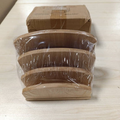 273802 - OSCO Mbajtëse Letrash prej Bambuje | Raft Postar | Organizues Zarfash | Mbështetëse Dokumentesh | Depozitim Skedarësh në Tavolinë | Vende Ekspozimi | L14 x G19 x Th 10.5 cm