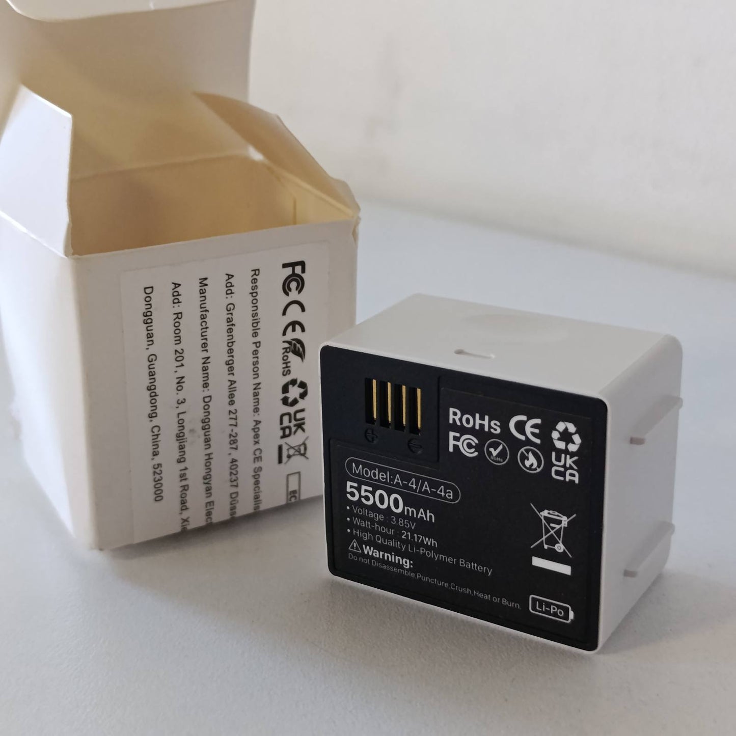 319901 - ARLO PRO 4 BATERI ZËVENDËSUSE ME KAPACITET TË LARTË 5500MAH, KOMPATIBILE ME ARLO PRO 3, PRO 5, ULTRA 2 (1 PAKO)