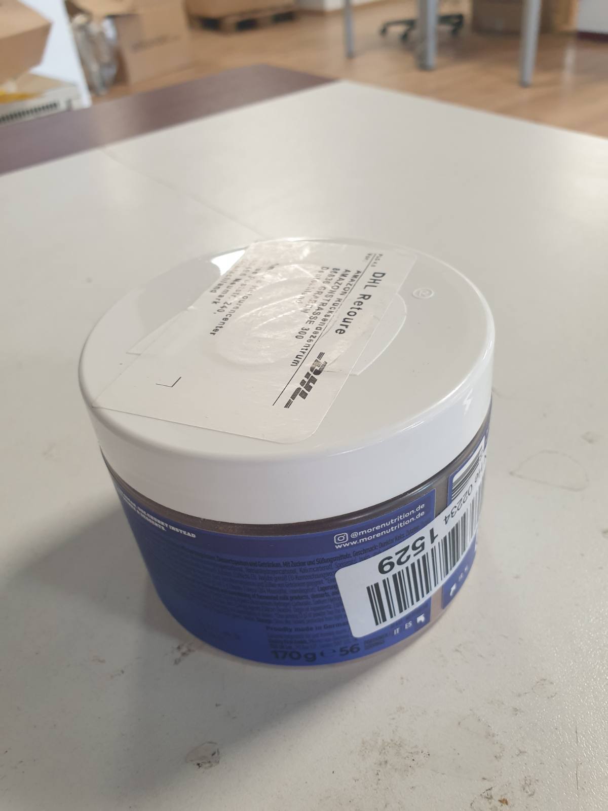 275646 - MORE Shije e trashë, Thërrime biskotash të errëta, 170 g, vegan, pluhur aromatizues për ëmbëlsim, me inulinë dhe laktazë
