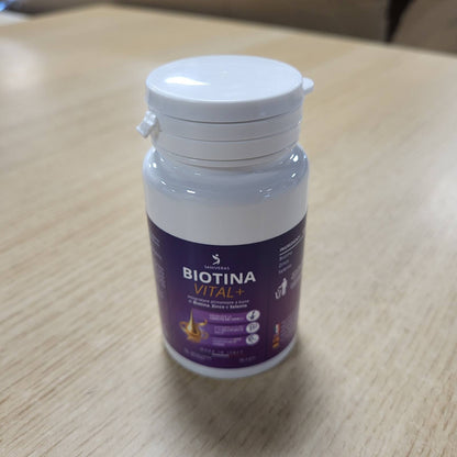 308366 - BIOTINË - Shtesë natyrale për flokë, thonj, lëkurë, 365 tableta, Vegan, Biotinë, zink, selen, Prodhuar në Itali