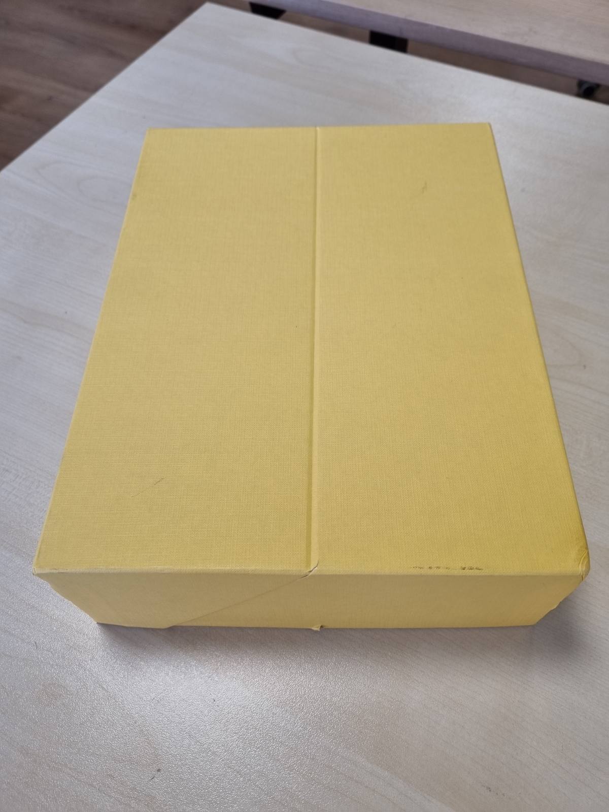 320603 - Kuti transferimi prej pëlhure Oxford 100725569, e verdhë, me shpinë 9 cm