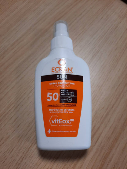 318814 - ECRAN® Sprej Hidratues Mbrojtës, SPF 50, Madhësi udhëtimi, Teknologjia vitEox80, Vitamina E