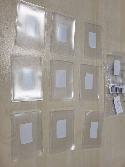274514 - Mbajtëse e qëndrueshme mbrojtëse dhe mbajtëse për karta identiteti, 10 copë, transparente, për bileta, karta udhëtimi, karta në format 54 x 86 mm, 213619