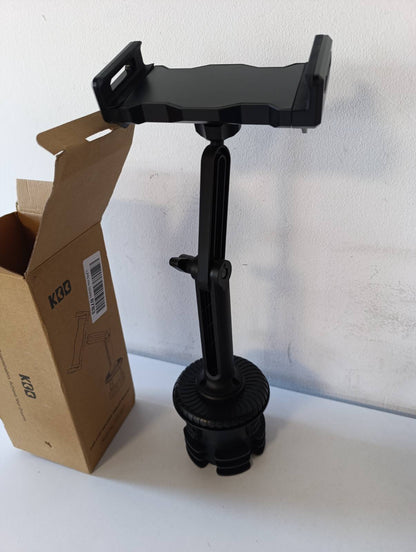 273513 - KDD Mbajtëse tableti për makinë me krah të gjatë të rregullueshëm, montim universal për iPad, e pajtueshme me tableta dhe telefona 4.7-13” për iPad Pro, Galaxy, Switch