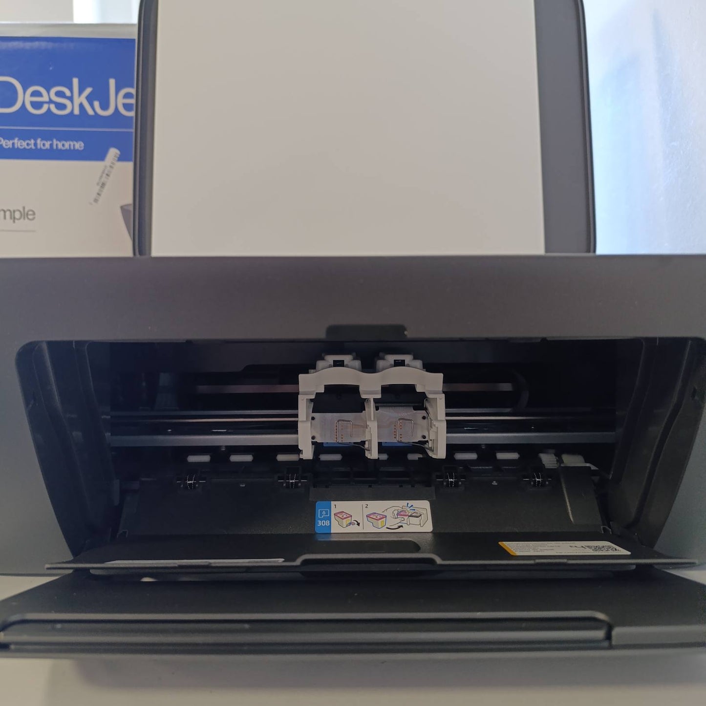 273127 - HP Printer Shumëfunksional DeskJet 2920, 89F97B, Bojë me Ngjyra A4, Printim Manual Dupleks, 7.5 ppm, Wi-Fi, 3 Muaj Bojë e Menjëhershme e Përfshirë, E Zezë