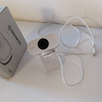 319673 - ELGATO Kamera Web Facecam Neo Full HD, mbyllëse privatësie, korrigjim drite, USB-C, për PC/Mac, videokonferenca, transmetim, Teams/Zoom/Slack/OBS/Twitch/YouTube