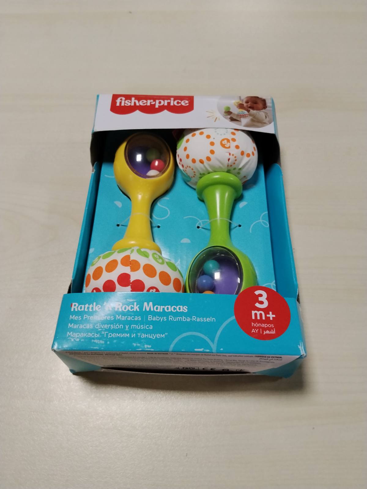 318734 - FISHER-PRICE Lodra Muzikore My First Maracas, Rrahëse për Duart e Foshnjës, për 3 Muaj e Sipër, BLT33