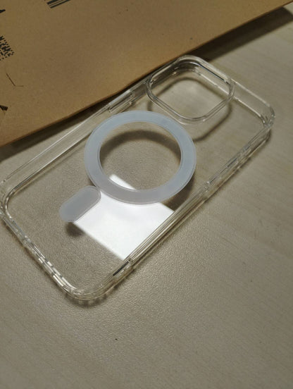 274018 - Mbrojtëse gueche për iPhone 15 Pro, transparente, silikon i butë, rezistente ndaj goditjeve, e pajtueshme me karikim pa tel, mbajtëse telefoni për biçikletë