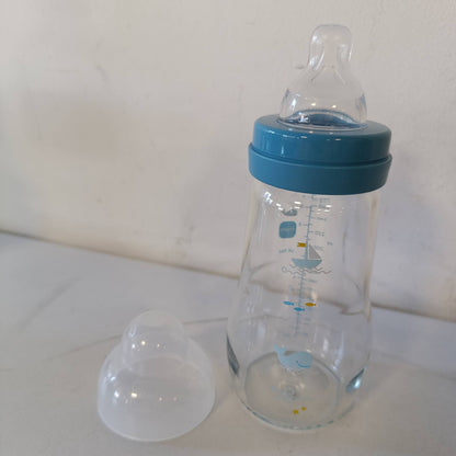 275647 - MAM Shishe qelqi për foshnje, 2-4 muaj, 260 ml, thithkë silikoni me pranim të lehtë, rrjedhje mesatare 2, pako me 1 copë