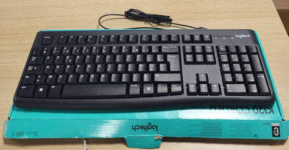 274031 - LOGITECH Tastierë me Tel K120 për Windows, USB Plug-and-Play, Madhësi Standarde, Rezistente ndaj Derdhjeve, E Zezë