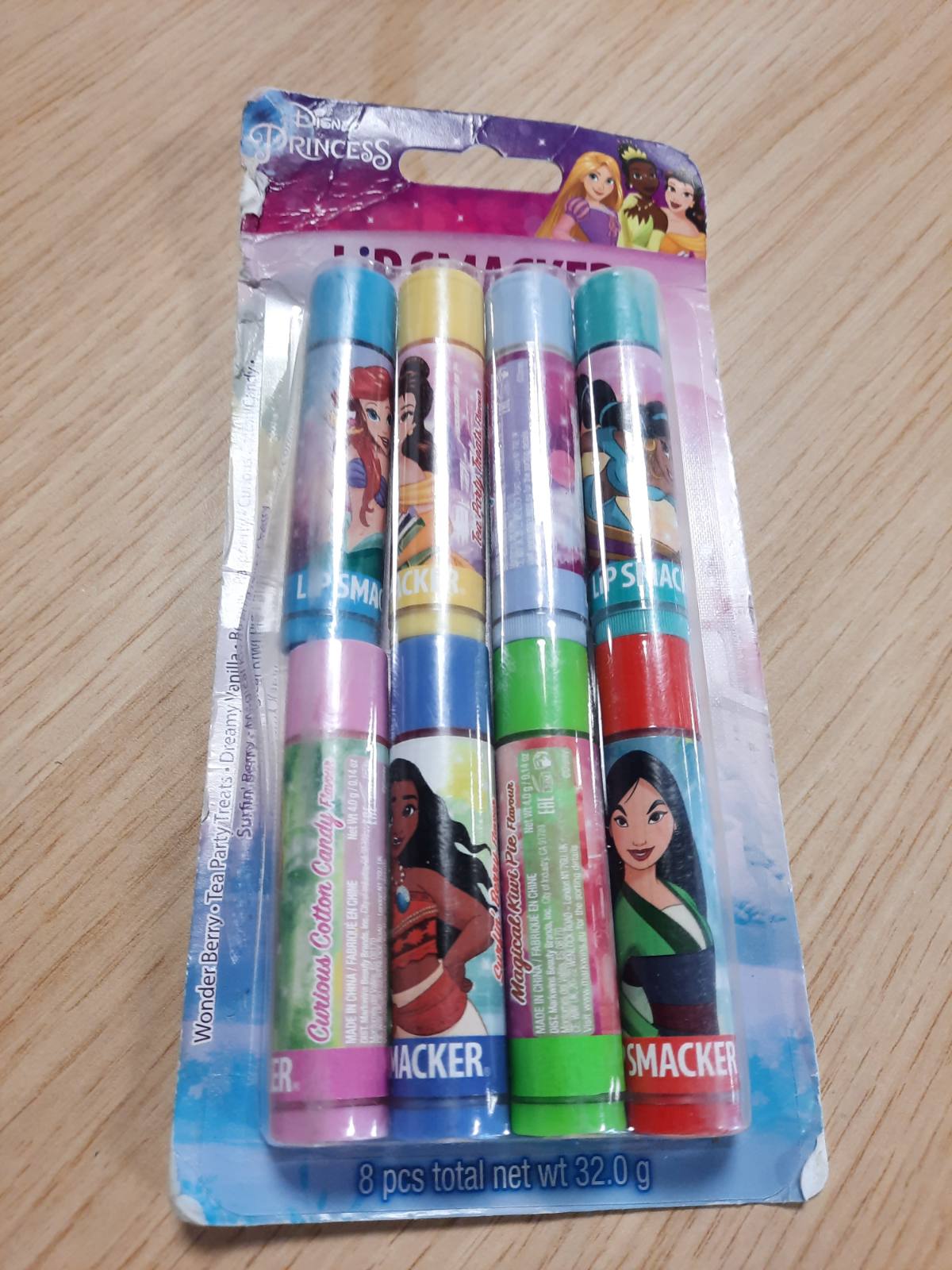 317964 - LIP SMACKER Pako për Festa Disney Princess, Set me 8 Balsame Buzësh të Përzier për Fëmijë